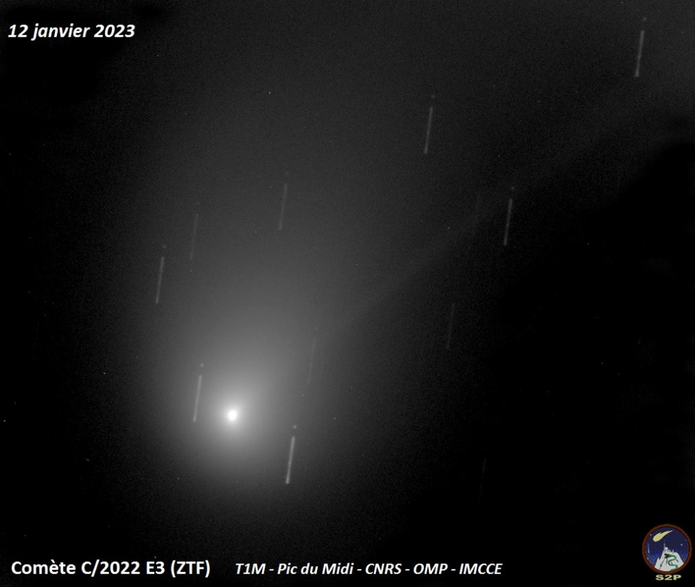 The comet C/2022 E3 (ZTF) observed with the telescope of 1m of the Pic du Midi during its passage to the perihelion