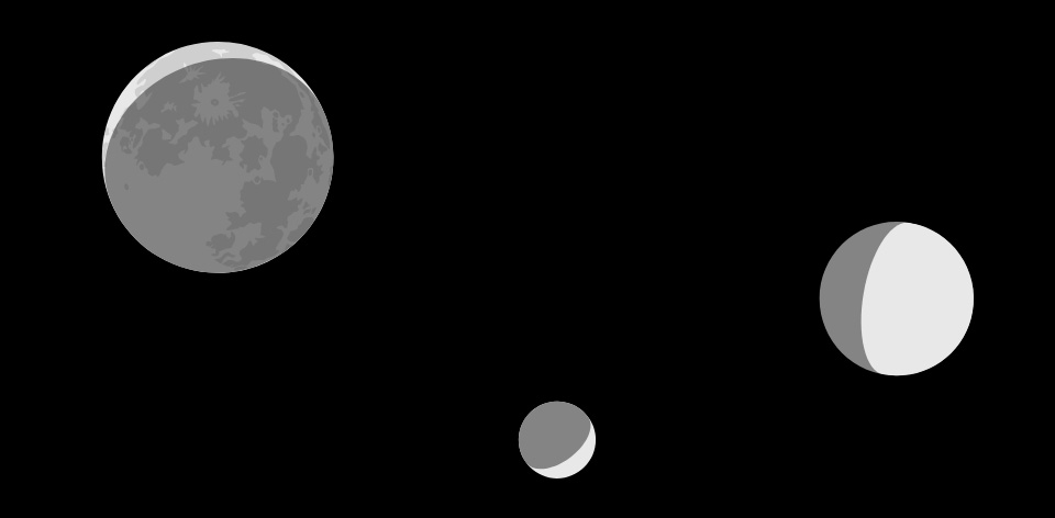 Nouveau service de calcul en ligne : les phases de la Lune, de Mercure et de Vénus