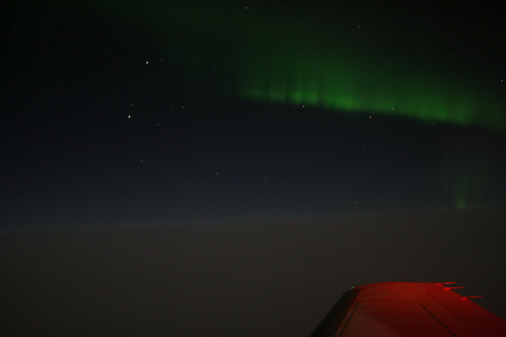 Northern lights during the 2011 Draconids