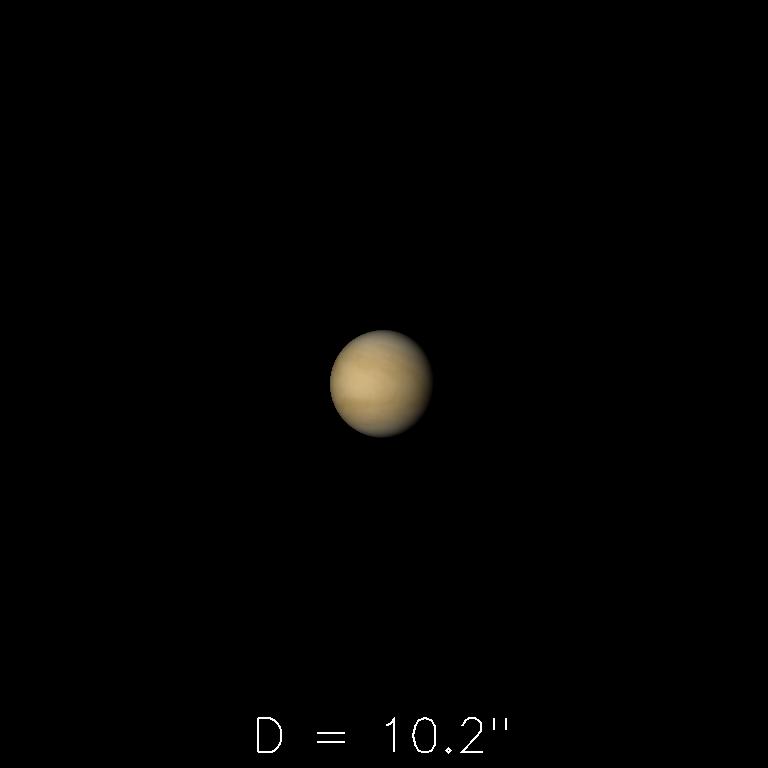 Vénus le 16 juin 2019