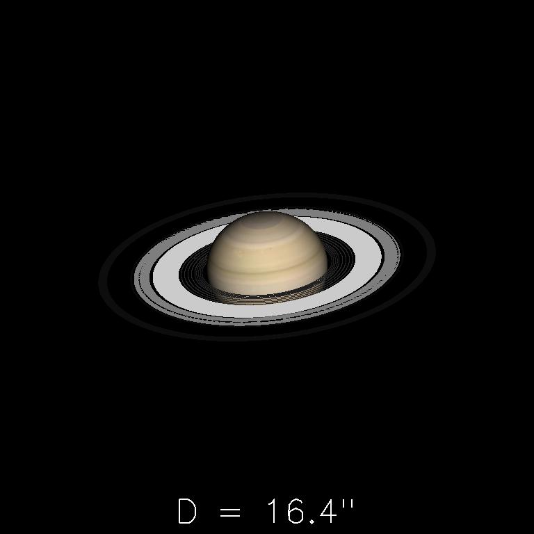 Saturne le 16 octobre 2019