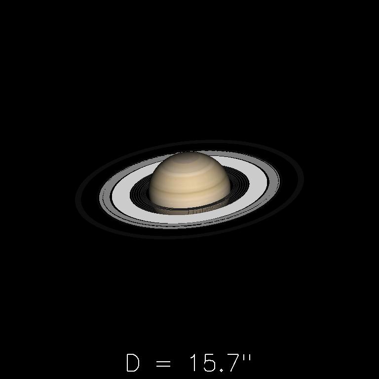 Saturne le 16 novembre 2019