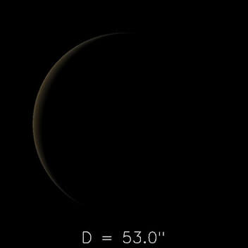 Vénus le 16 juin 2020