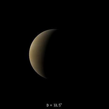 Vénus le 16 juillet 2020