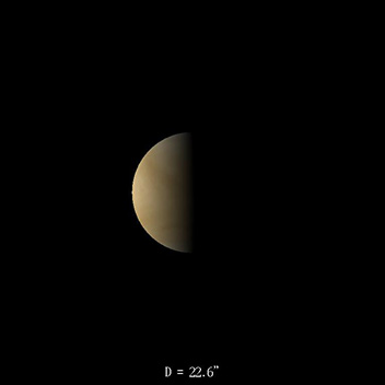 Vénus le 16 août 2020