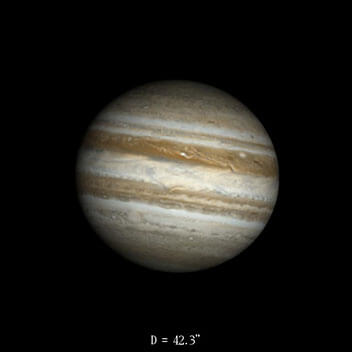 Jupiter le 16 septembre 2020