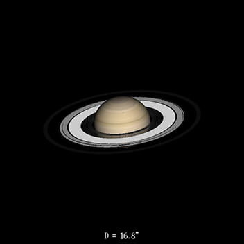 Saturne le 16 octobre 2020