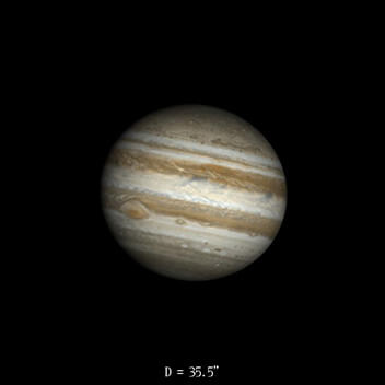 Jupiter le 16 novembre 2020