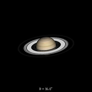 Saturne le 16 novembre 2020