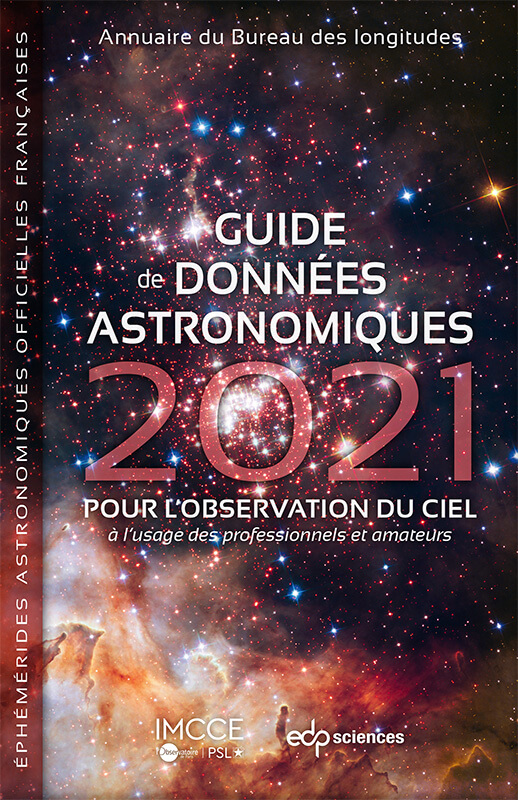 Première de couverture du Guide de données astronomiques 2021