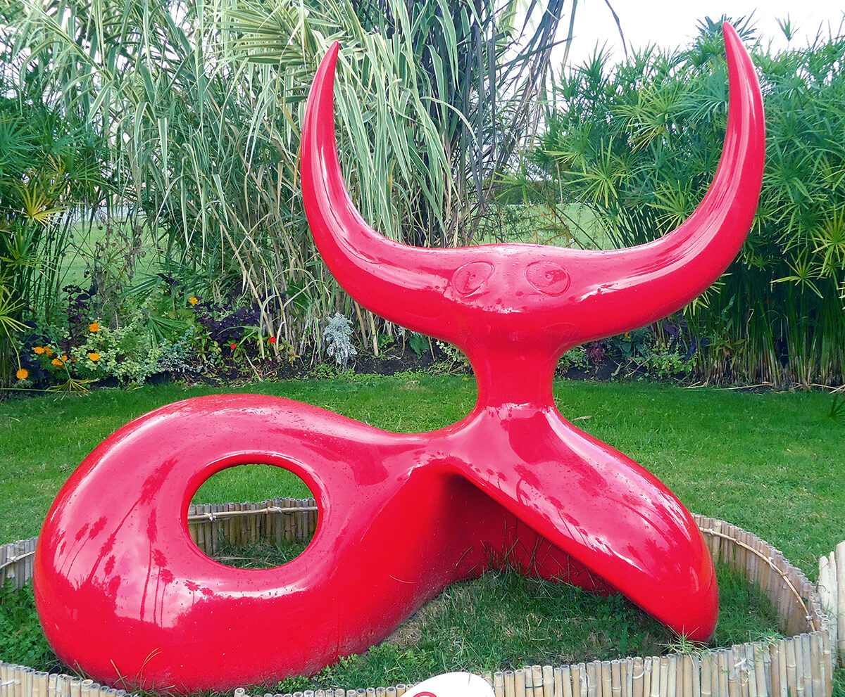 Sculpture de Liu Yilin représentant le signe chinois du Bœuf