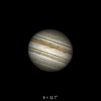 Jupiter le 16 février 2021