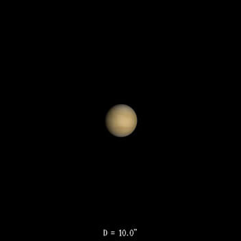 Vénus le 16 mai 2021