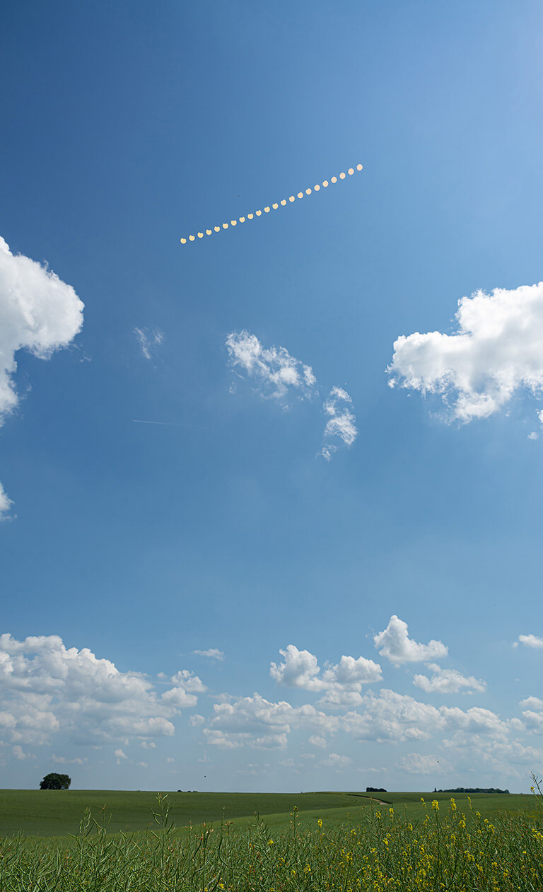 Chapelet de l’éclipse annulaire de Soleil du 10&nbsp;juin 2021
