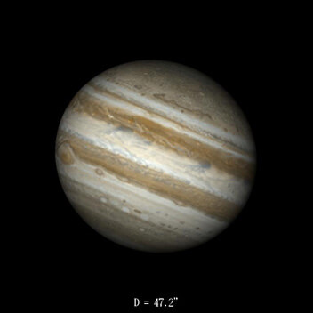 Jupiter le 16&nbsp;juillet 2021