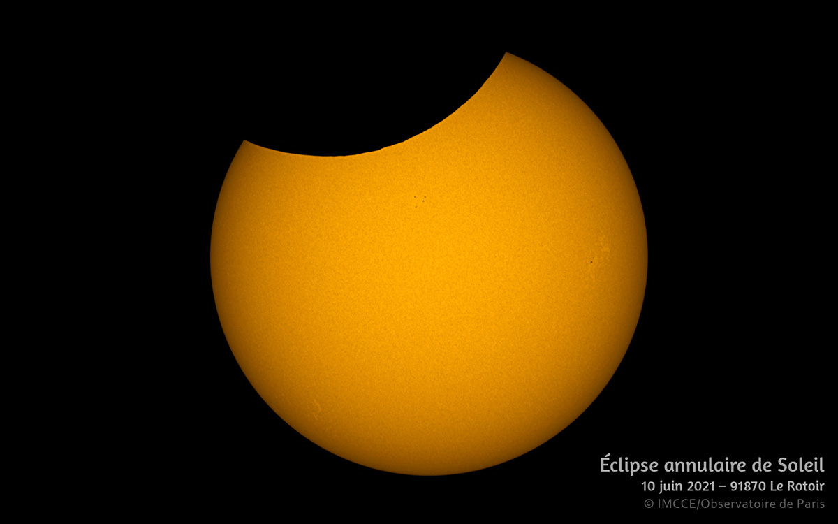 Éclipse annulaire de Soleil du 10&nbsp;juin 2021