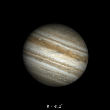 Jupiter le 16 octobre 2021