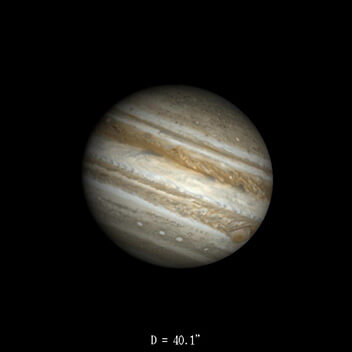 Jupiter le 16 novembre 2021