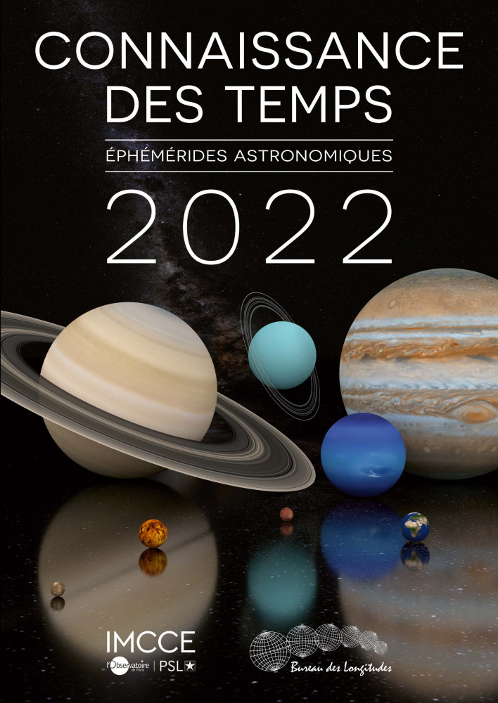 Première de couverture de la Connaissance des temps 2022