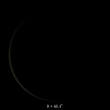 Vénus le 16 janvier 2022