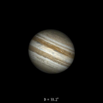 Jupiter le 16 février 2022