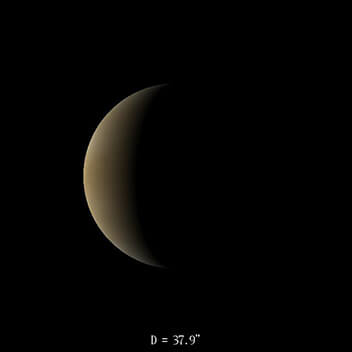 Vénus le 16 février 2022