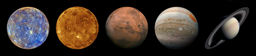 Les planètes du Système solaire à l’honneur en avril 2022.