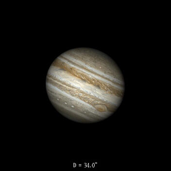 Jupiter le 16 avril 2022