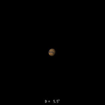 Mars le 16 avril 2022