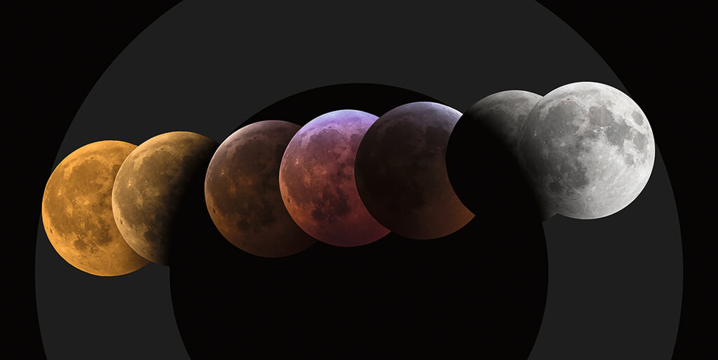 L’éclipse totale de Lune du 21 janvier 2019.