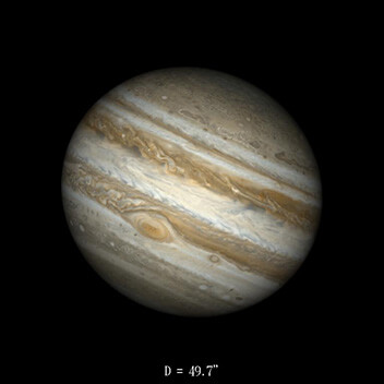 Jupiter le 16 septembre 2022