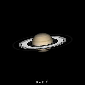 Saturne le 16 septembre 2022