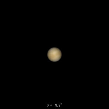 Vénus le 16 octobre 2022