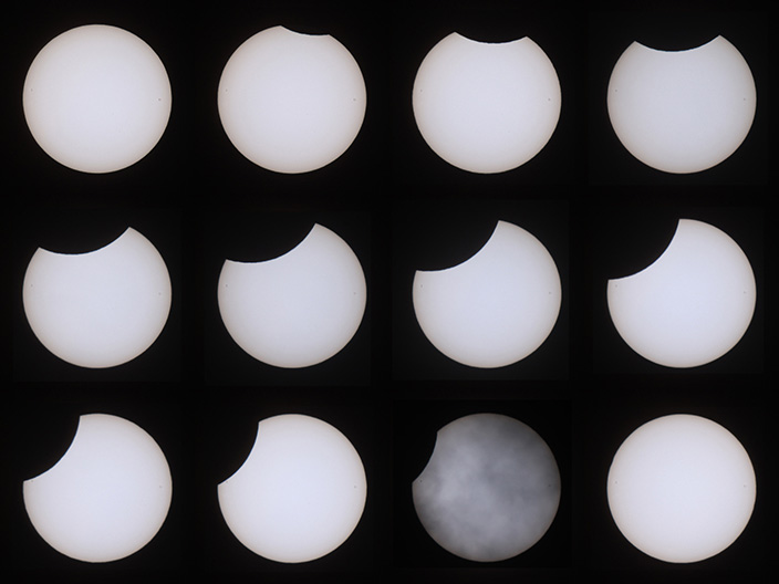 Chapelet de l’éclipse partielle de Soleil du 25 octobre 2022