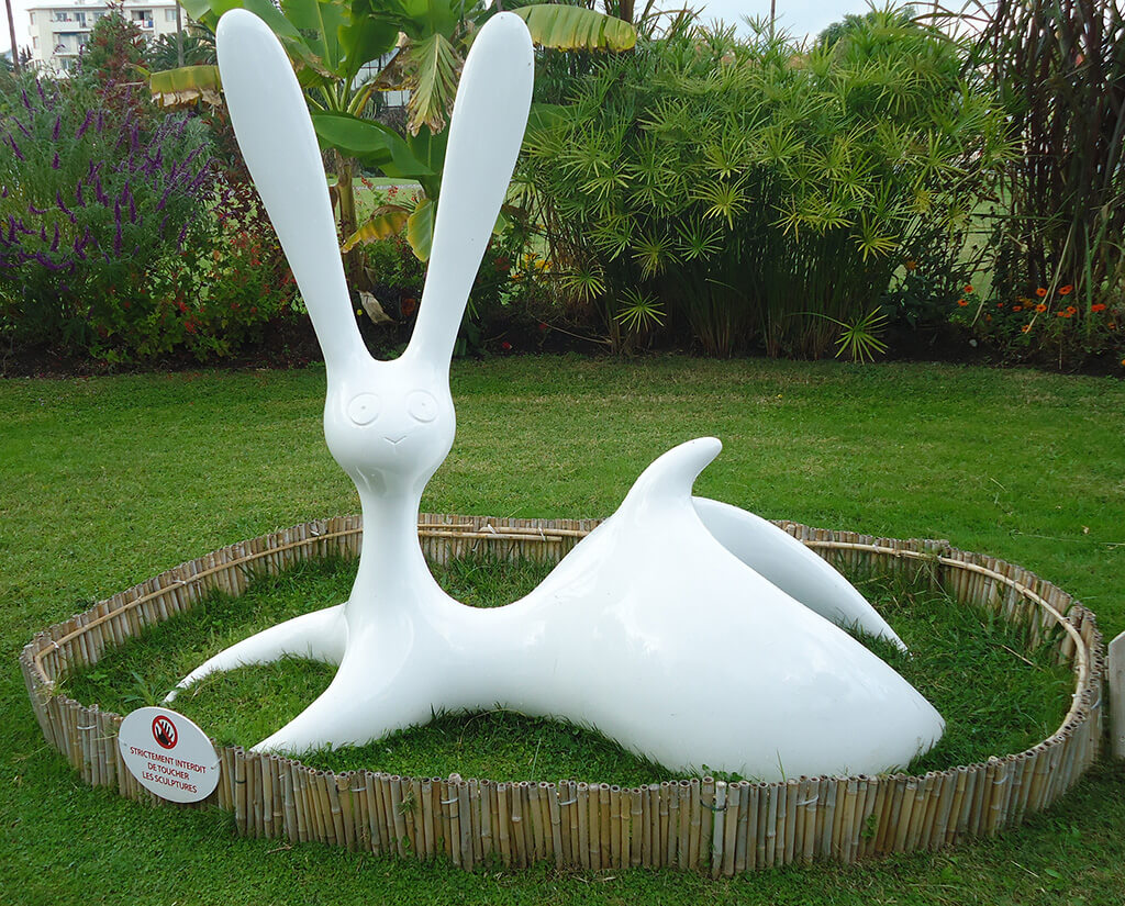 Sculpture de Liu Yilin représentant le signe chinois du Lapin