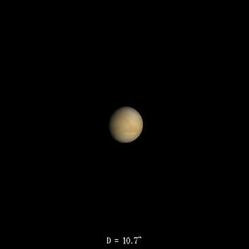 Vénus le 16 janvier 2023