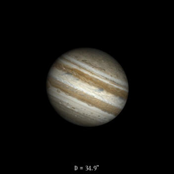 Jupiter le 16 février 2023