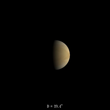 Vénus le 16 mai 2023