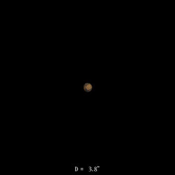 Mars le 16 août 2023