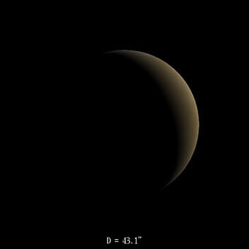 Vénus le 16 juillet 2023