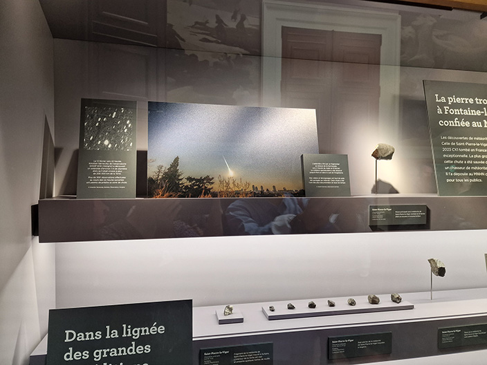 Vitrine du Muséum national d’histoire naturelle de Paris inaugurée le 1er juin 2023