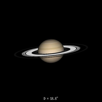 Saturne le 16 septembre 2023