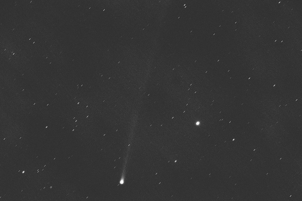La comète C/2023 P1 Nishimura photographiée depuis Paris le 7 septembre 2023
