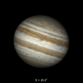 Jupiter le 16 octobre 2023